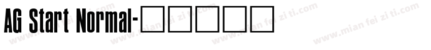AG Start Normal字体转换